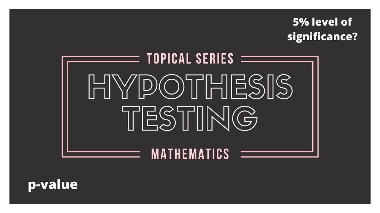 How you SHOULD be answering Hypothesis Testing questions | A Level Math Topical Series (2024)