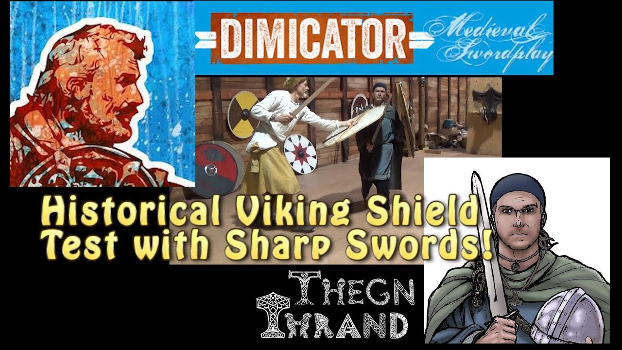 Historical Viking shield test @ Asfolk /w Dimicator