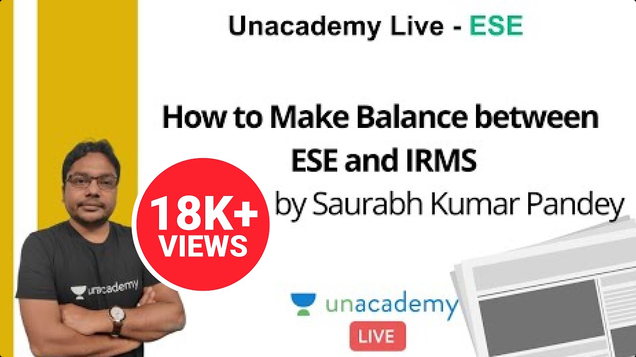 How to Make Balance between ESE and IRMS | Saurabh Kumar Pandey