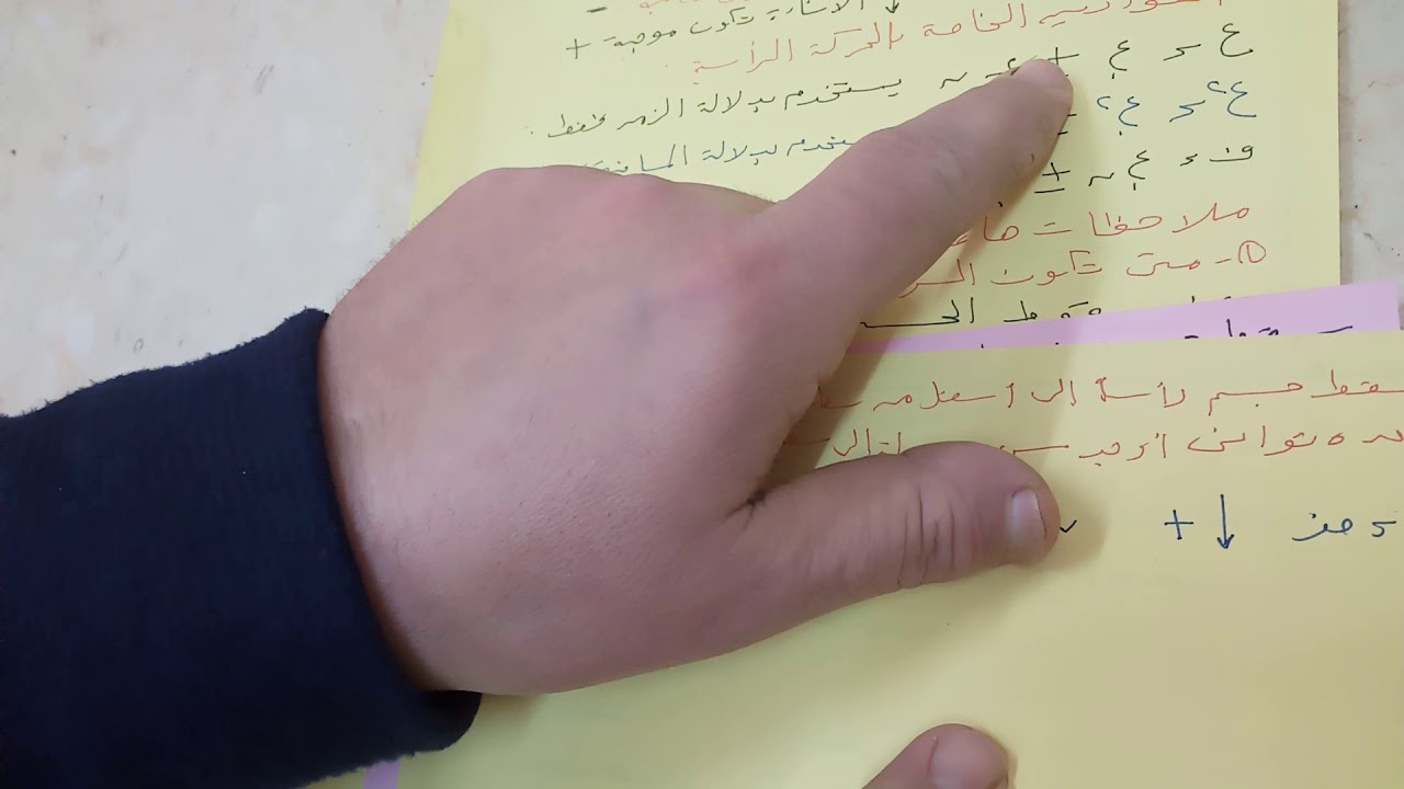 الحركة الراسيه في مادة التطبيقات التكنولوجيه للصف الثالث تخصص ( كهرباء+ ميكانيكا )