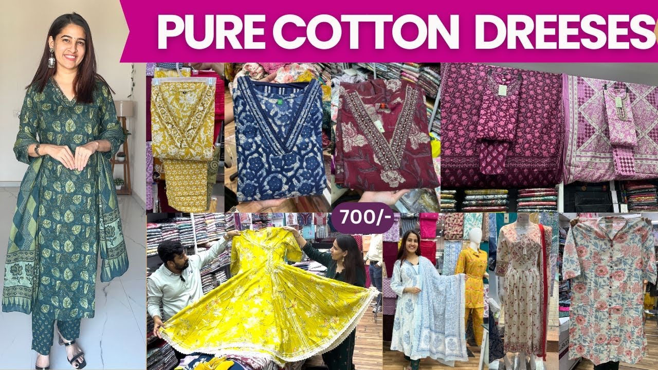 Cotton Dress For Summer |  Pure Cotton Readymade Dress Market In Mumbai | Office & College Wear