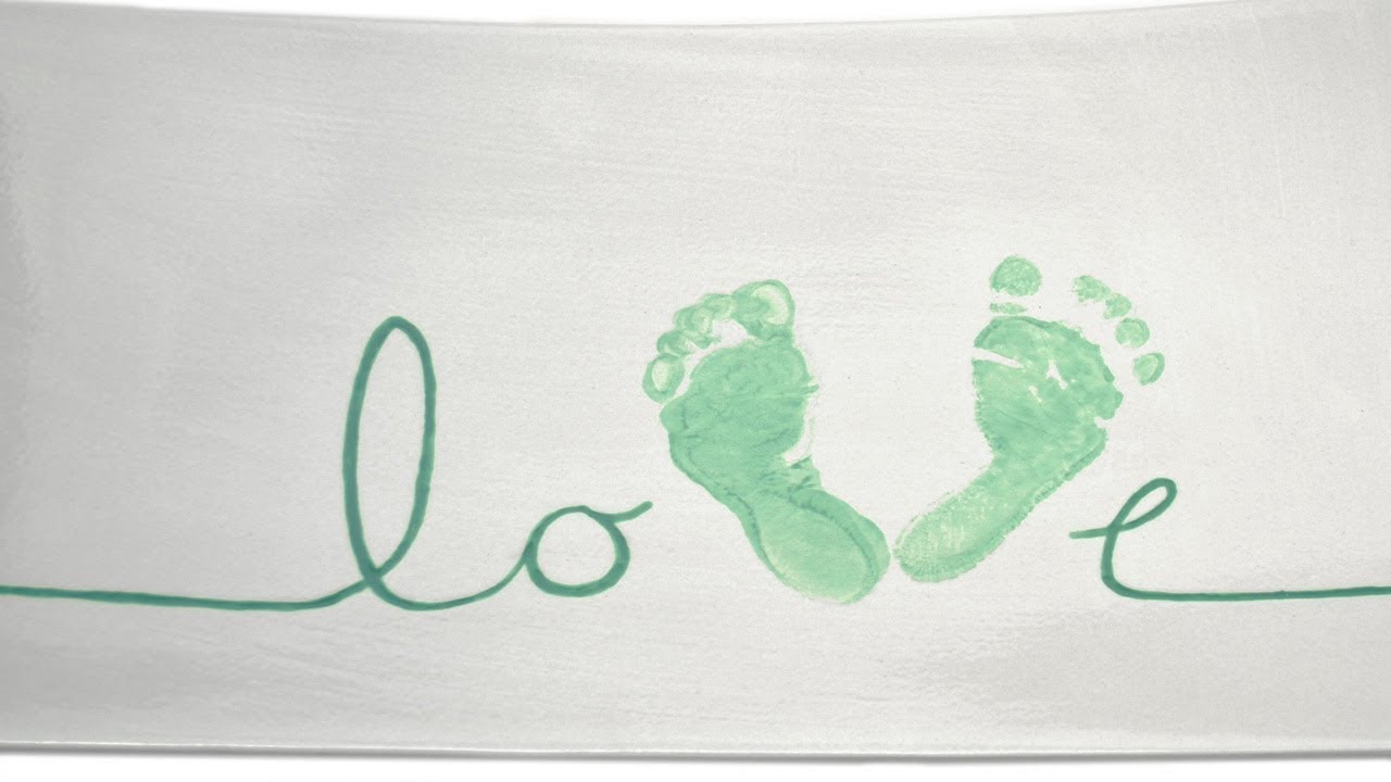 Love Footprint Platter
