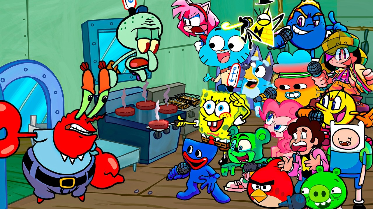 KRUSTY KAROLING But Everyone Sings It 🎤 (FNF Different Characters Sings KRUSTY KAROLING)