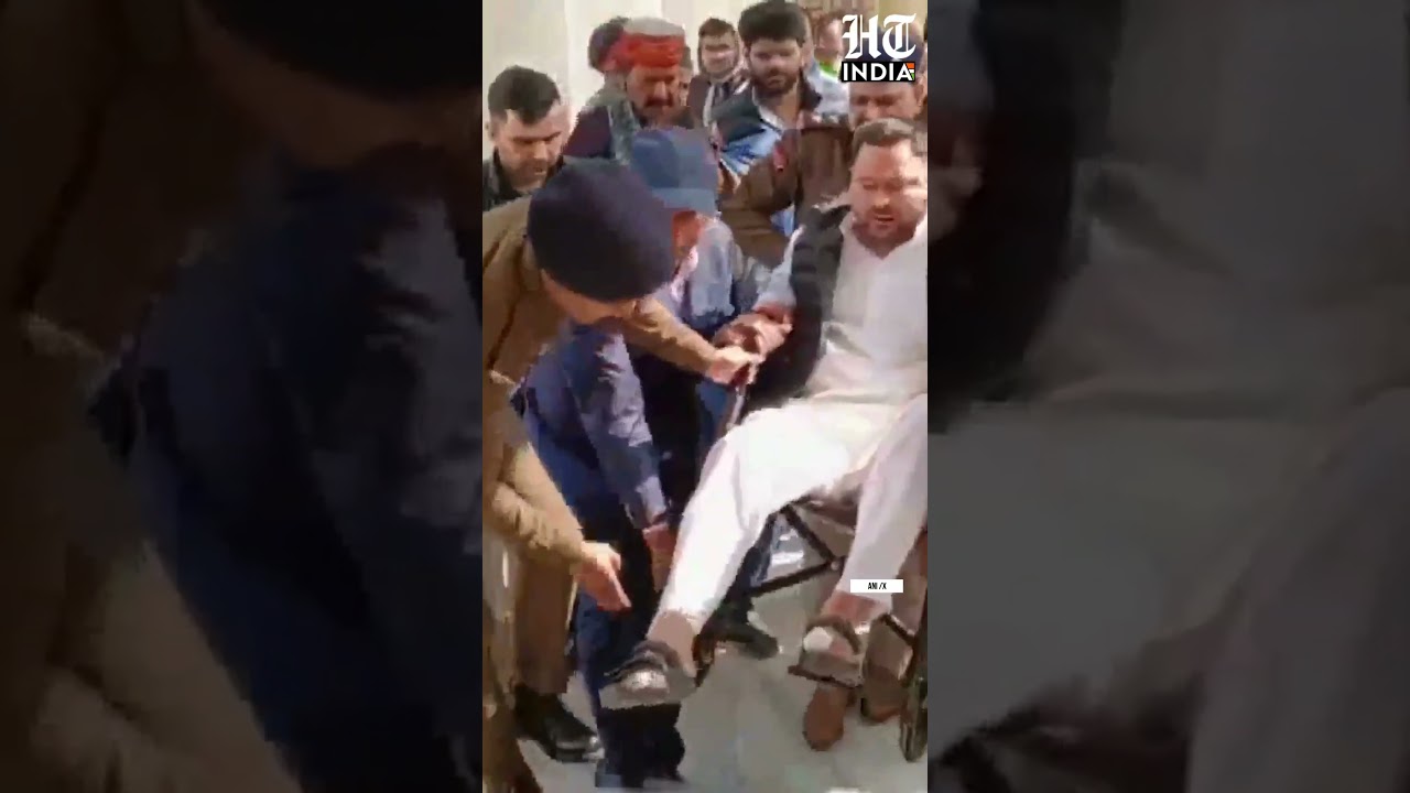 RJD Leader Tejashwi Yadav Attends Bihar Assembly On Wheelchair After Toe Injury | 