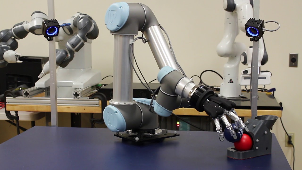 Actin for Motion Control of a Schunk SVH Gripper and a UR5
