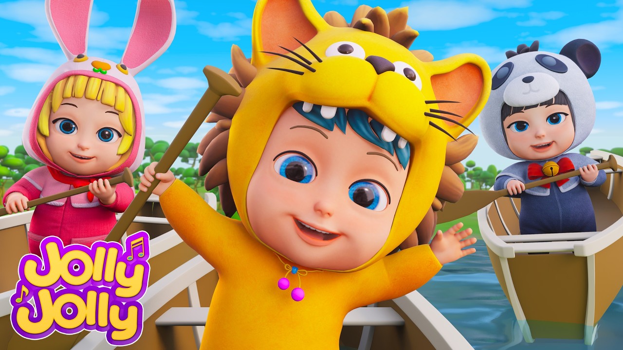 ⛵⛵⛵гребите лодку - Toodly doodly doo + Ещё | Jolly Jolly - Учись и играй - Детские стишки