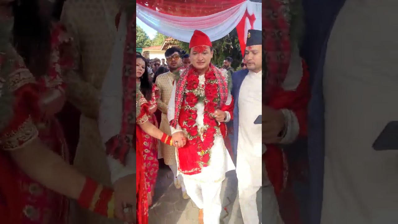 salon basnet married karishma kc | marriage clips | grand entry of bhuwan kc and anmol kc