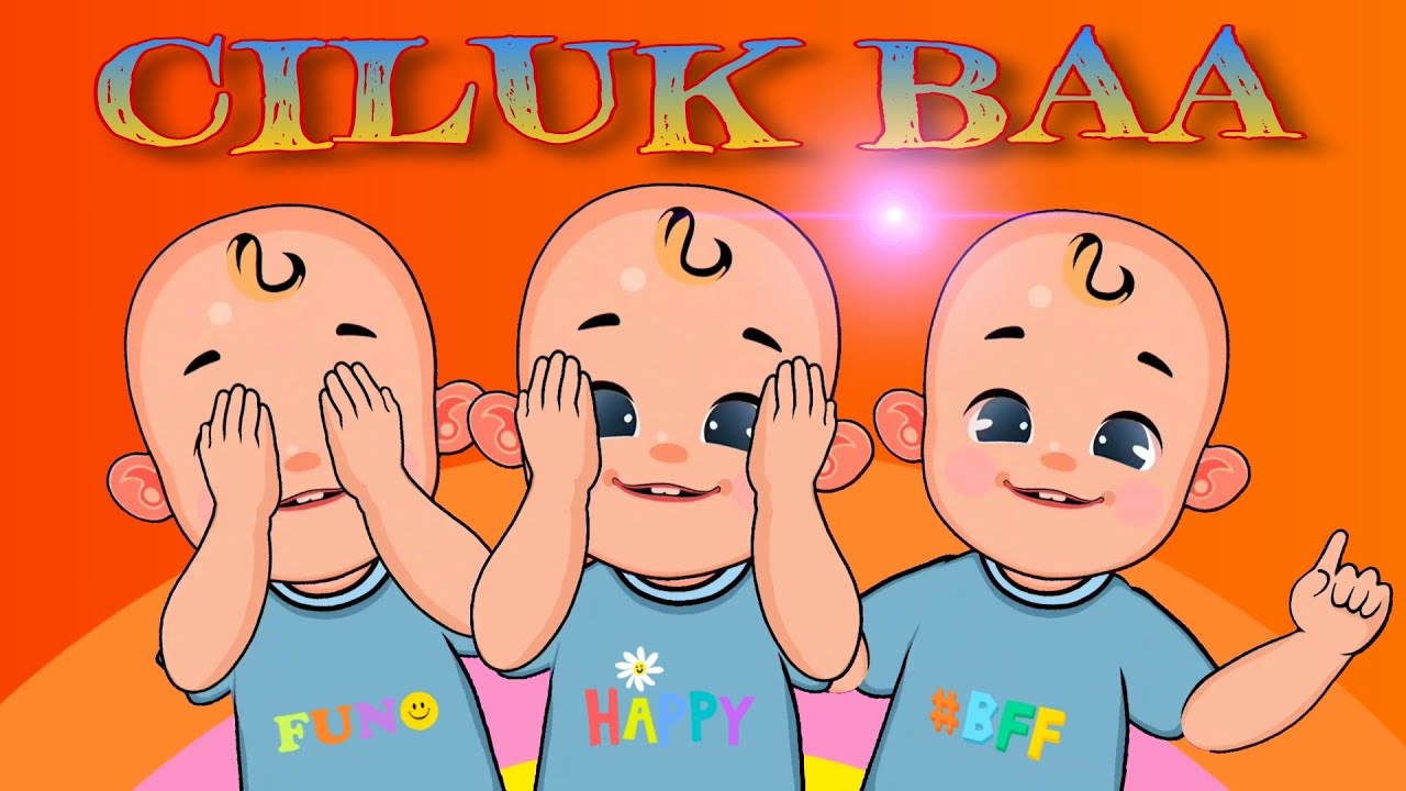 CILUK BAA | LAGU ANAK TREND TERBARU | KARTUN ANAK EDUKATIF | DOMDOM INDONESIA