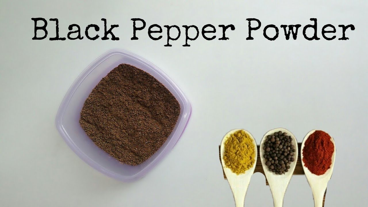 Homemade Black Pepper Powder Recipe