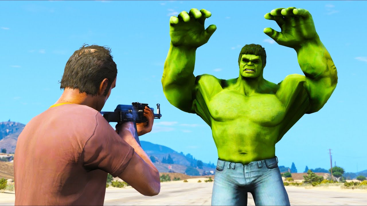 WHAT HAPPENS IF YOU ROB THE INCREDIBLE HULK?! (GTA 5 Mods Gameplay)