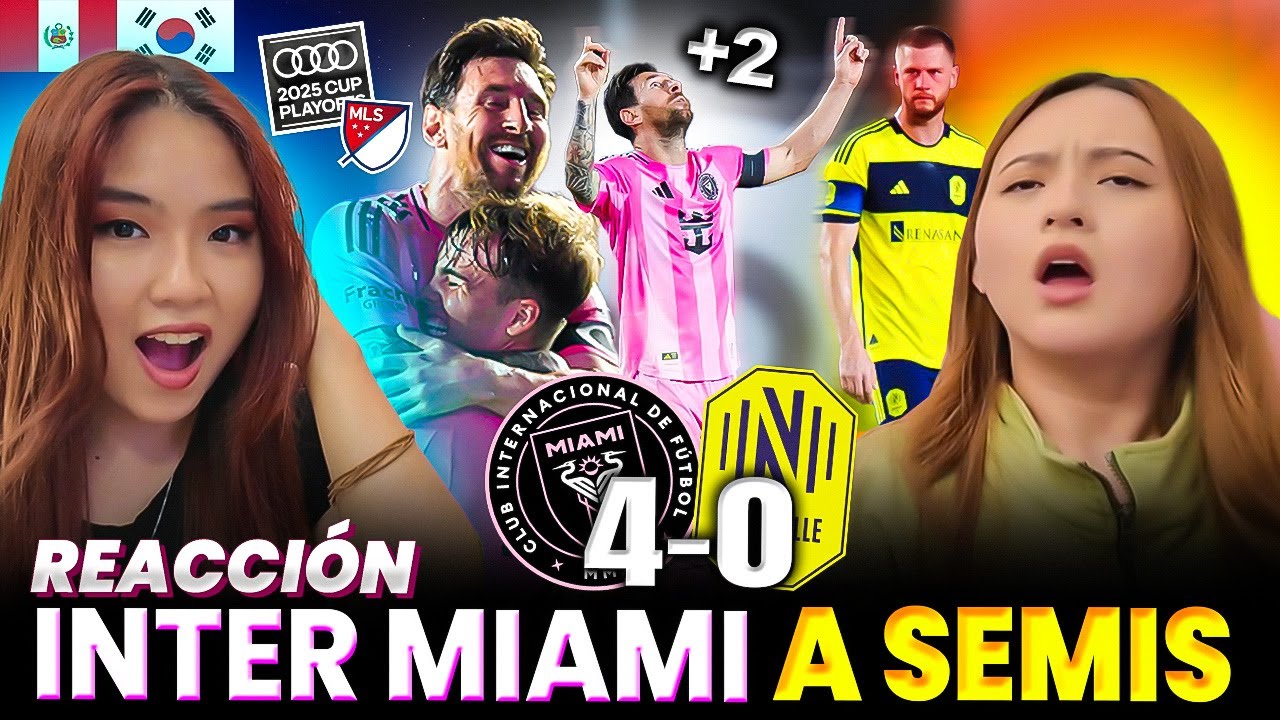 INTER MIAMI 4-0 VS NASHVILLE - REACCIÓN - MESSI A LA SEMIFINAL!