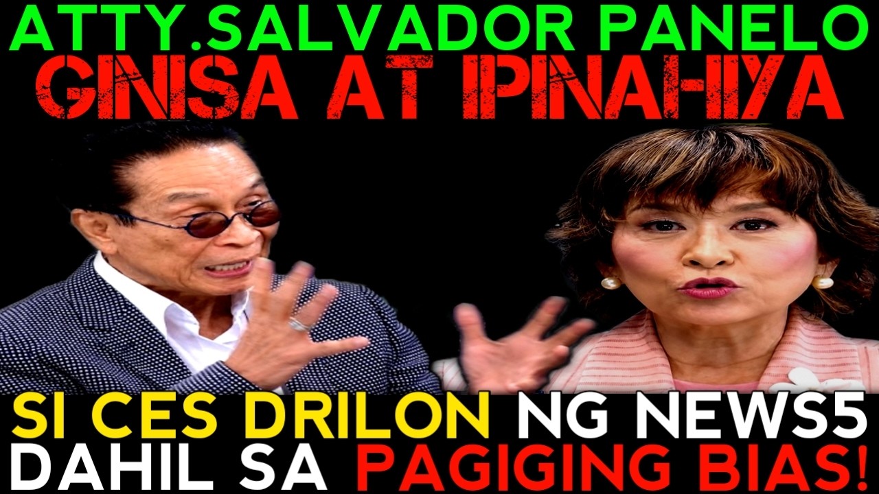 Atty.Salvador Panelo Ginisa at ipinahiya si Ces Drilon dahil sa pagiging Bias!