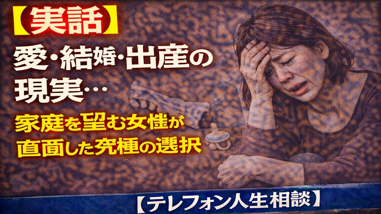 【実話】愛・結婚・出産の現実…家庭を望む女性が直面した究極の選択 [テレフォン人生相談 ]