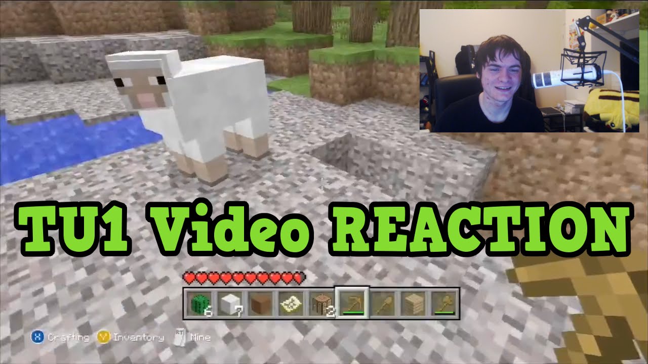 FIRST VIDEO REACTION! TU1 Minecraft
