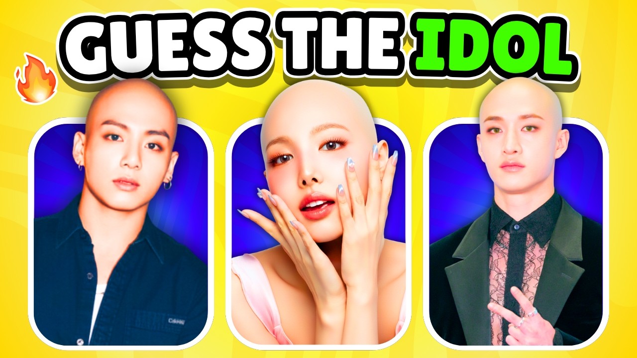 Угадай лысого айдола K-pop Challenge 🤔 | Сможете ли вы узнать их без волос?