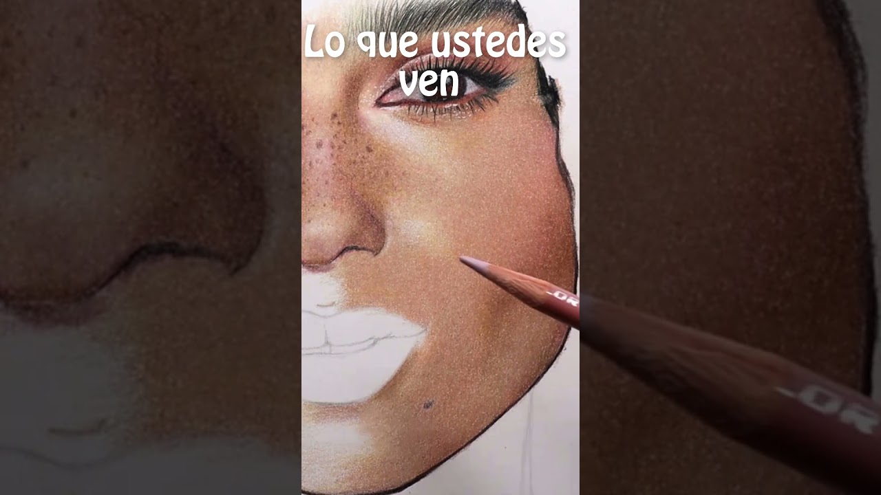 C&oacute;mo creen que es VS como en realidad es dibujar un rostro con colores
