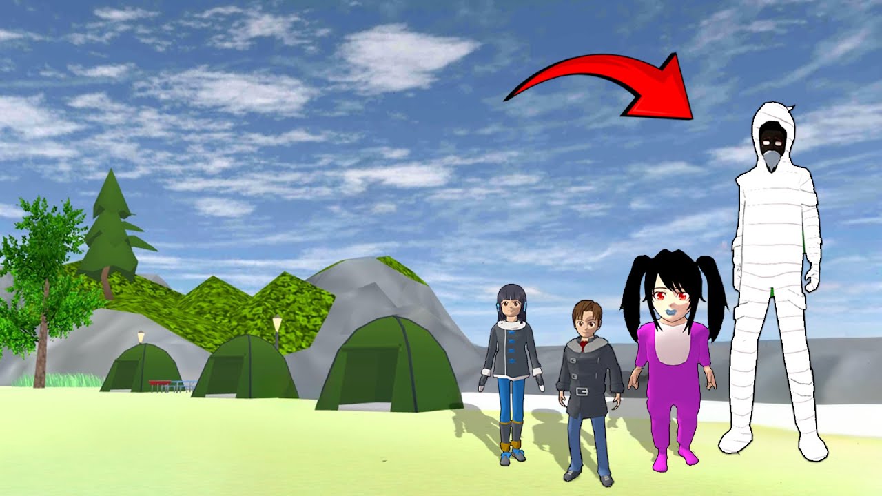 Yuta Mio Dan Baby Celine Di Kejar Hantu Mumi || Sakura School Simulator