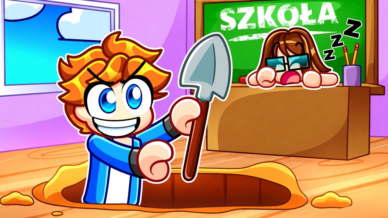 KOPIE DZIURE ABY UCIEC ZE SZKOŁY w Roblox!
