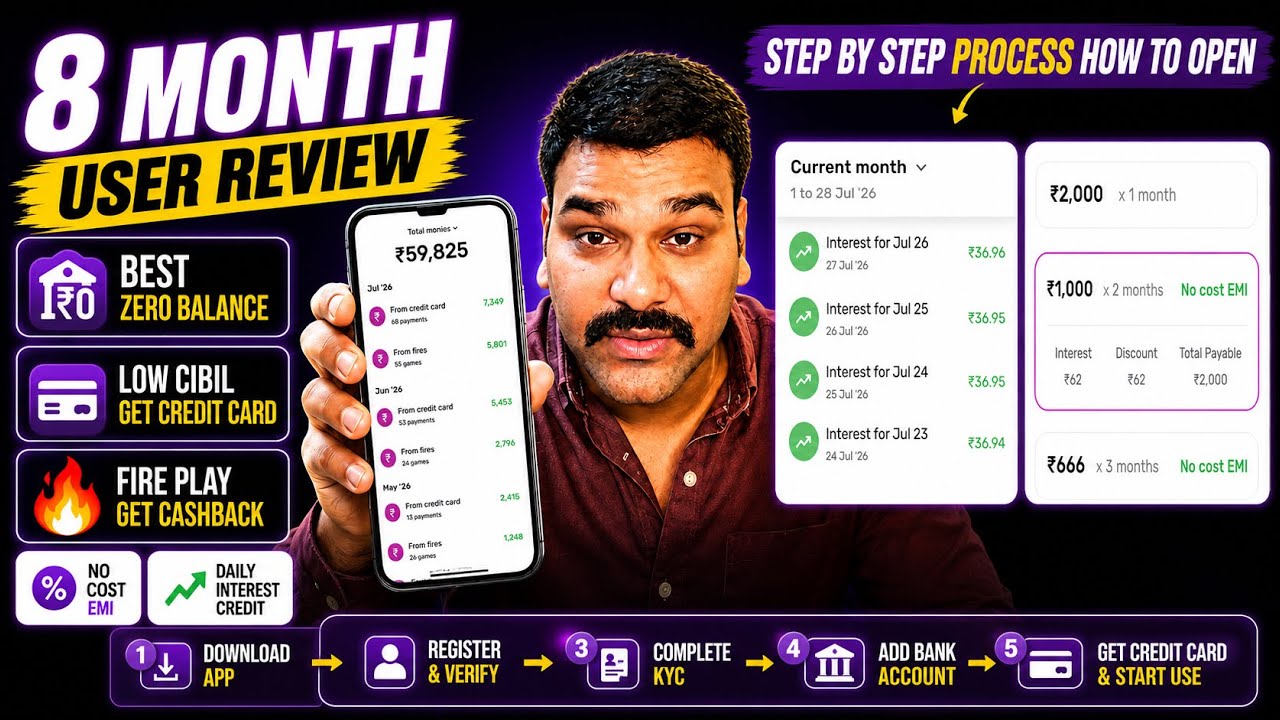 8 Month User Review 2026 🔥 Best Zero Balance Account? | slice Credit Card | Step by Step Process