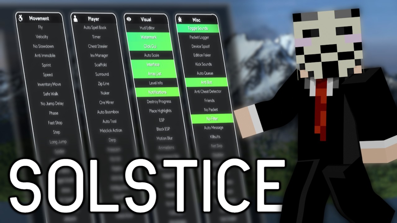 *Best* Minecraft Bedrock Hack Client BACK FOR 26.34 | Solstice ☀️