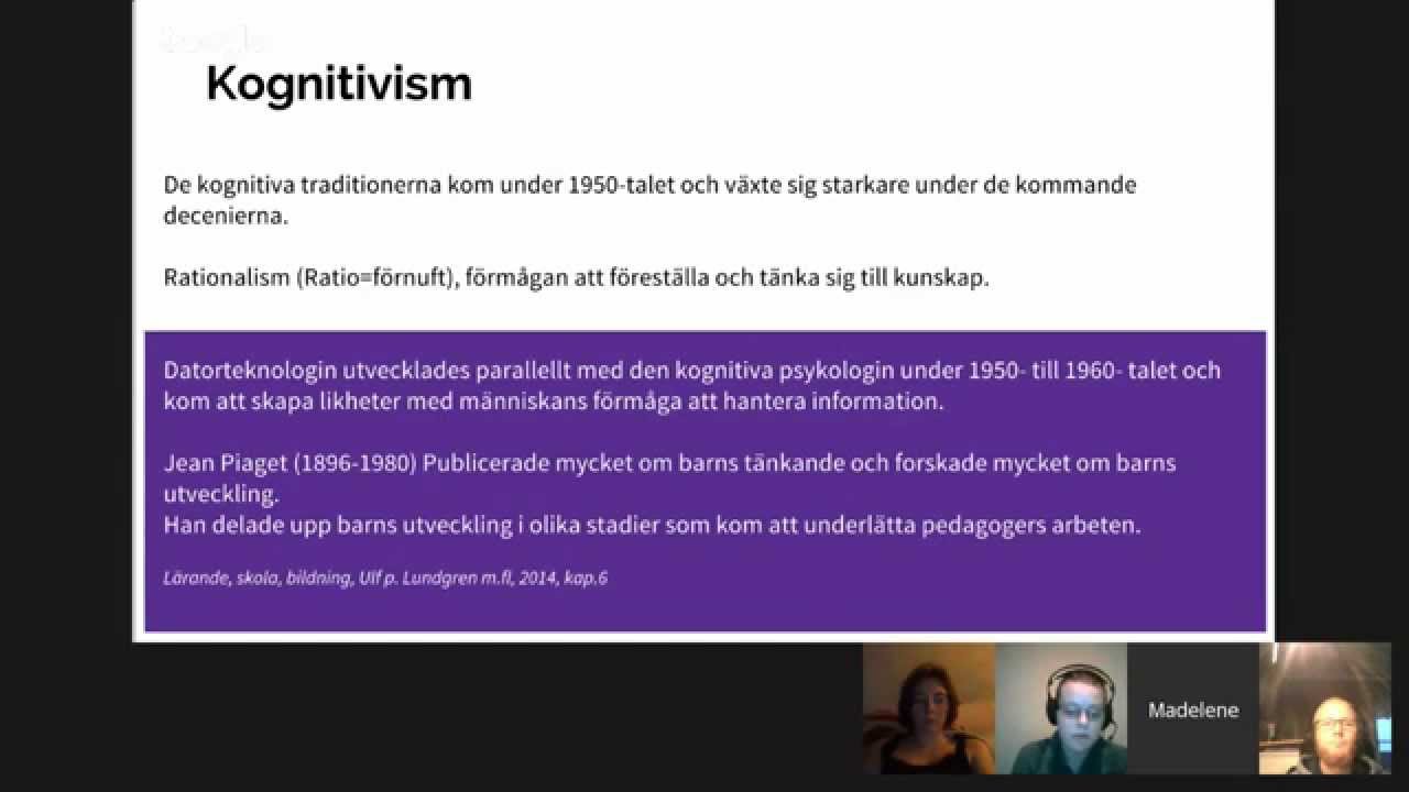 Olika teorier om l&auml;rande