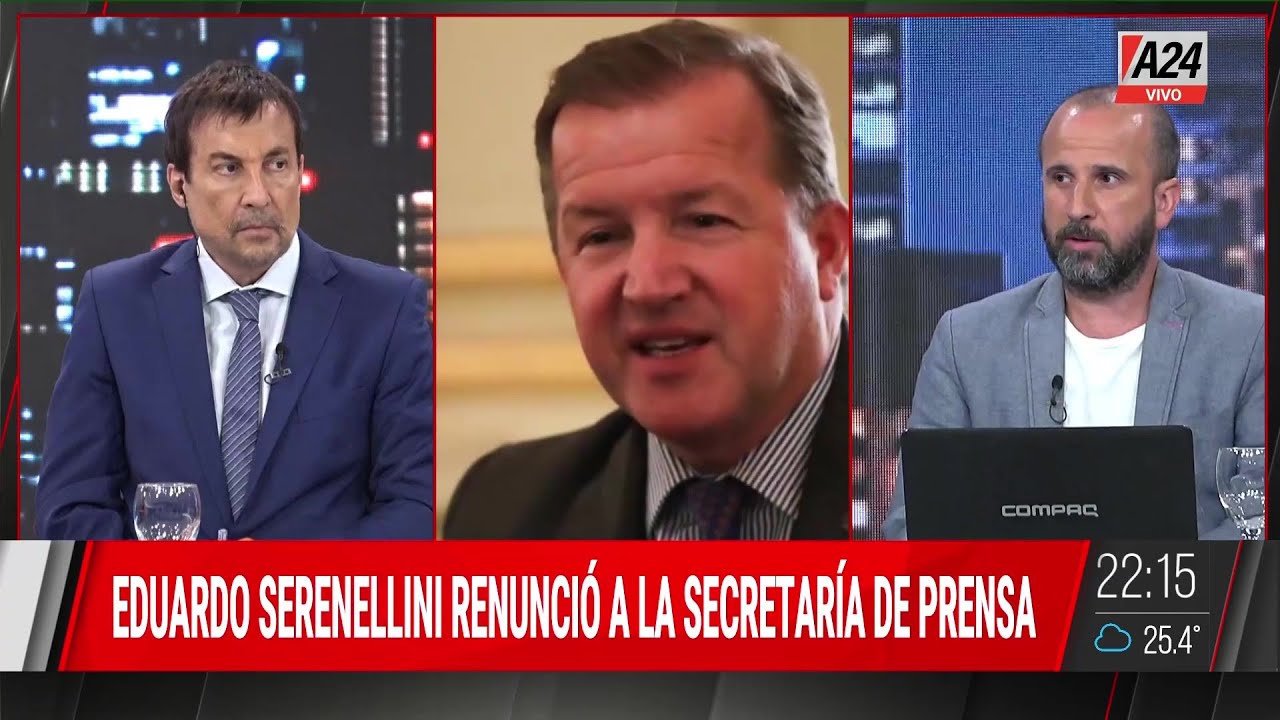🔴PRIMER PORTAZO DEL A&Ntilde;O: EDUARDO SERENELLINI RENUNCI&Oacute; A LA SECRETAR&Iacute;A DE PRENSA