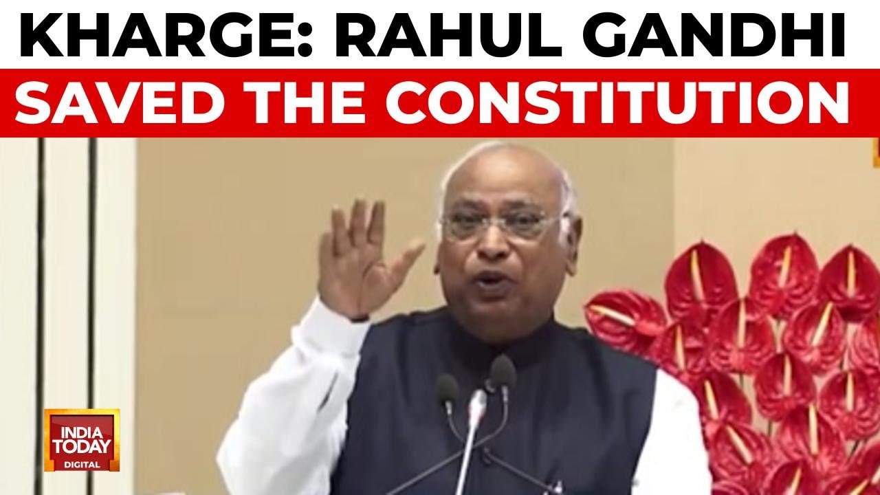 Mallikarjun Kharge Full Speech: BJP, RSS want to remove 'socialist' and 'secular' from Constitution