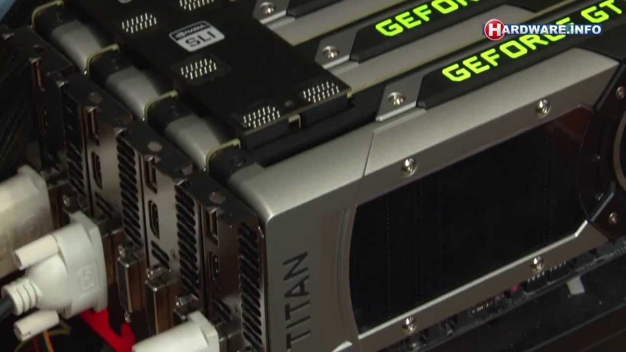 Nvidia GeForce GTX Titan Black 4-way SLI demo - Battlefield 4 and 3DMark Firestrike