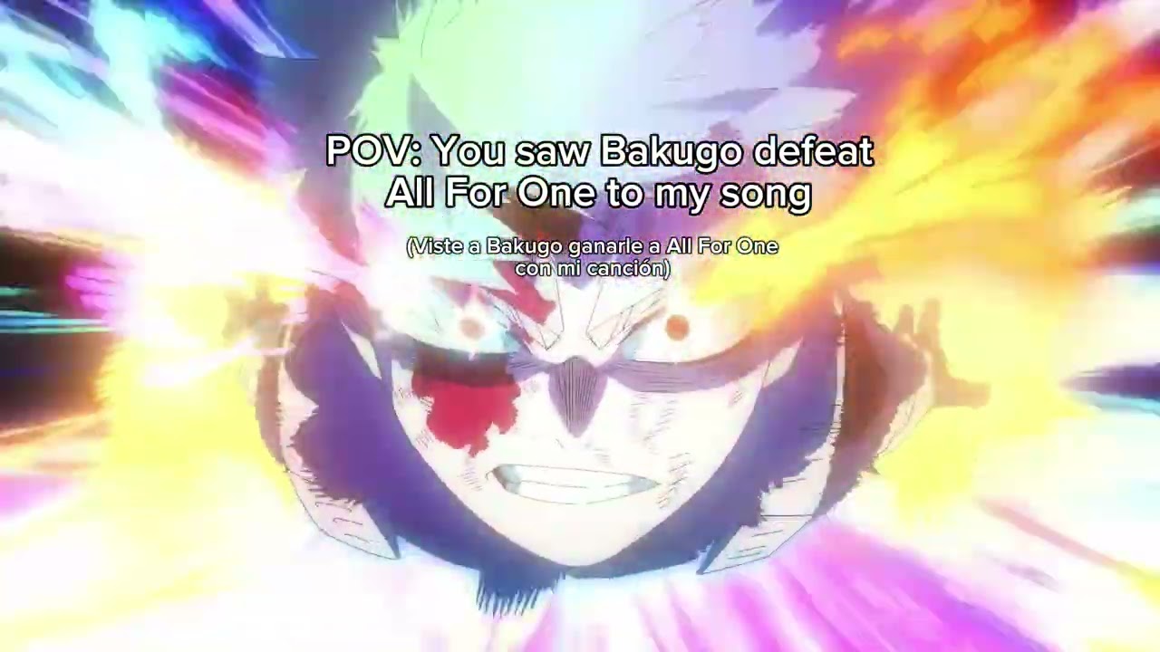 Bakugo vs All For One