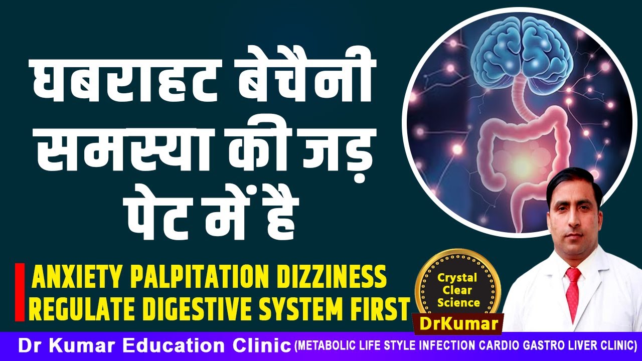घबराहट बेचैनी समस्या की जड़ पेट में है/ANXIETY PALPITATION DIZZINESS REGULATE DIGESTIVE SYSTEM FIRST