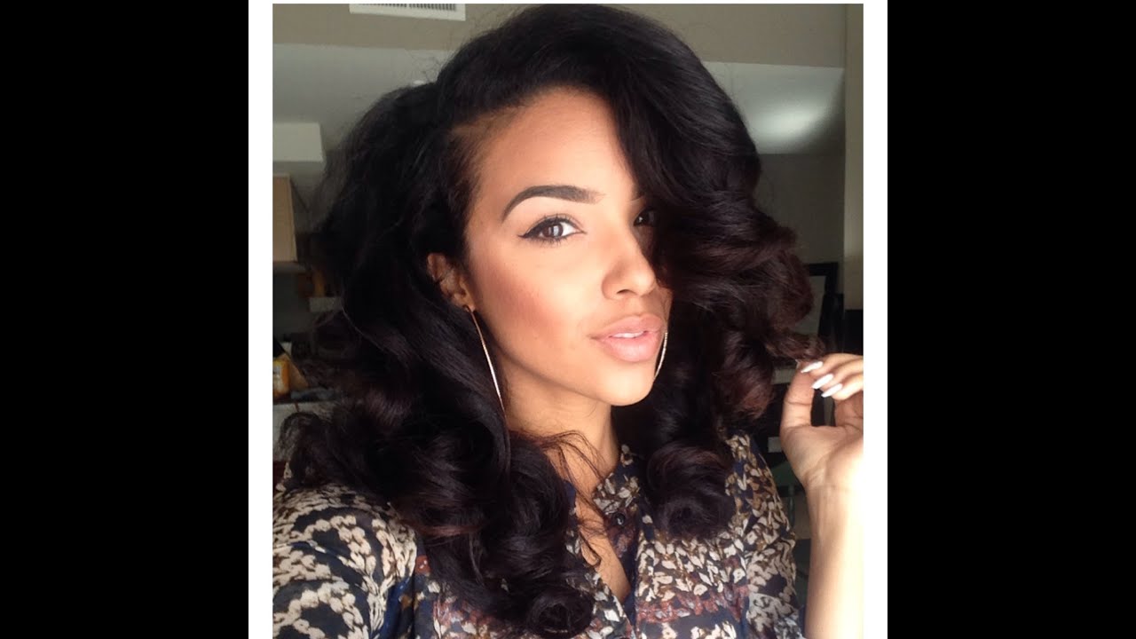 Hair Tutorial | Perm Rod Set on Blown Out Natural Hair