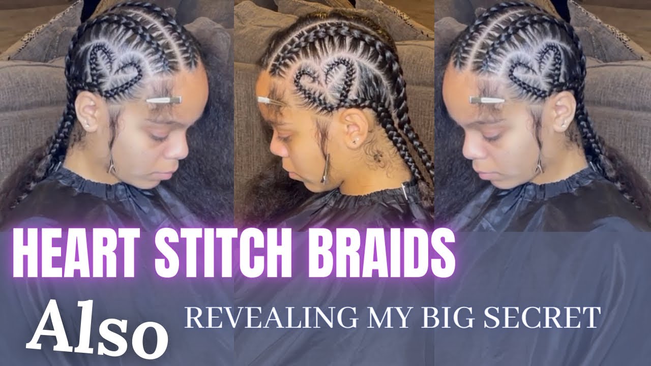 HOW TO: HEART STITCH BRAIDS | New Year New Goals | 2023