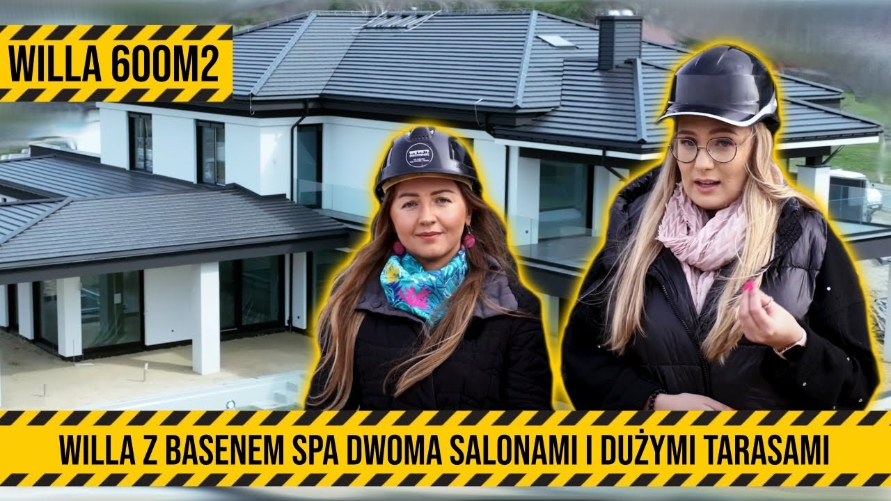 Dom Marzeń Dwukondygnacyjna 600m2 willa z antresolą, podw&oacute;jnym salonem SPA basenem #okiemarchitekta