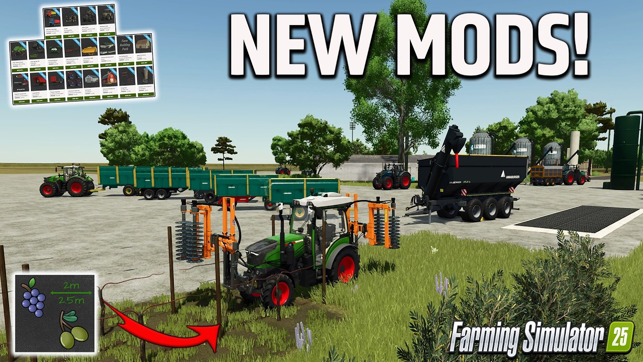 На пару дней?! Новые моды/обновления (обзор/руководство) Farming Simulator 25