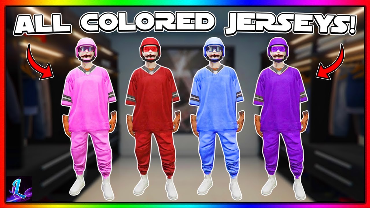 *UPDATED* How To Get All COLORED JERSEYS Glitch In GTA 5 Online 1.66! (GTA 5 Colored Jersey Glitch)
