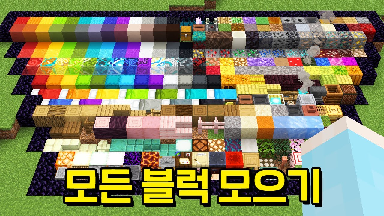 마인크래프트, 24시간동안 모든 블럭 구하기