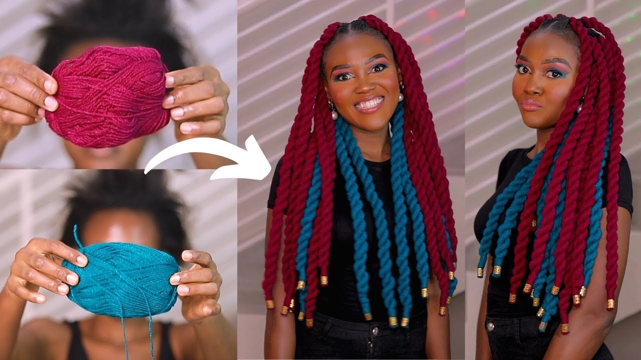 Beauty on a Budget: Affordable Crochet Yarn / Wool Hairstyle for a Luxe Look || Juliana Amoateng