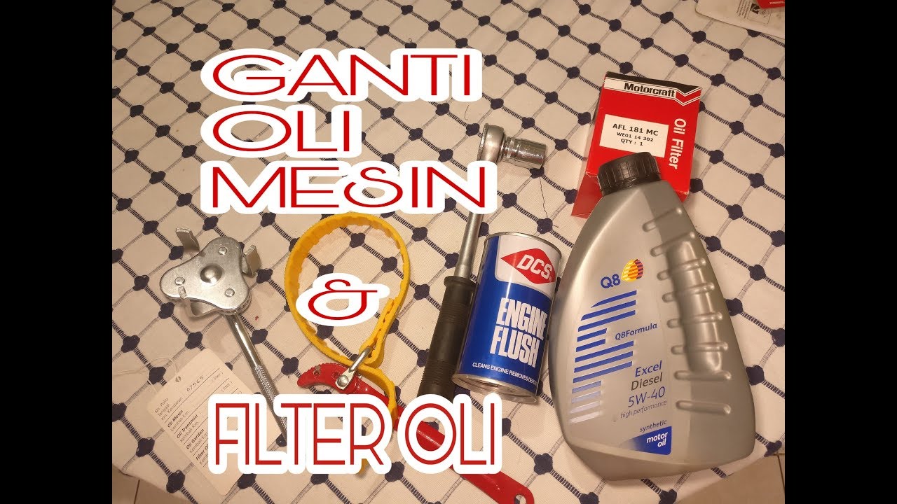 Tutorial cara ganti oli mobil dan filter oli nya Ford Everest Tdci 2.5L