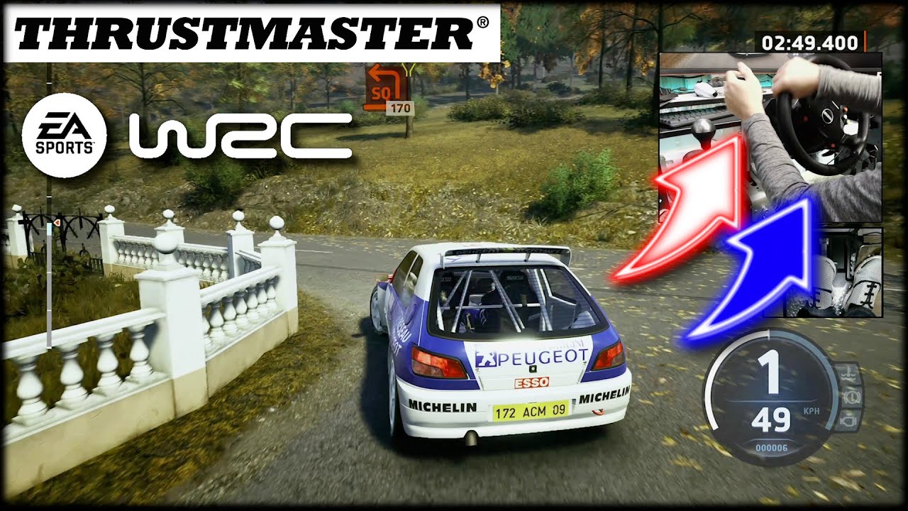 Peugeot 306 Maxi Rally CER / Thrustmaster TH8A Shifter + TSS Handbrake EA Sports WRC Wheel cam ASMR