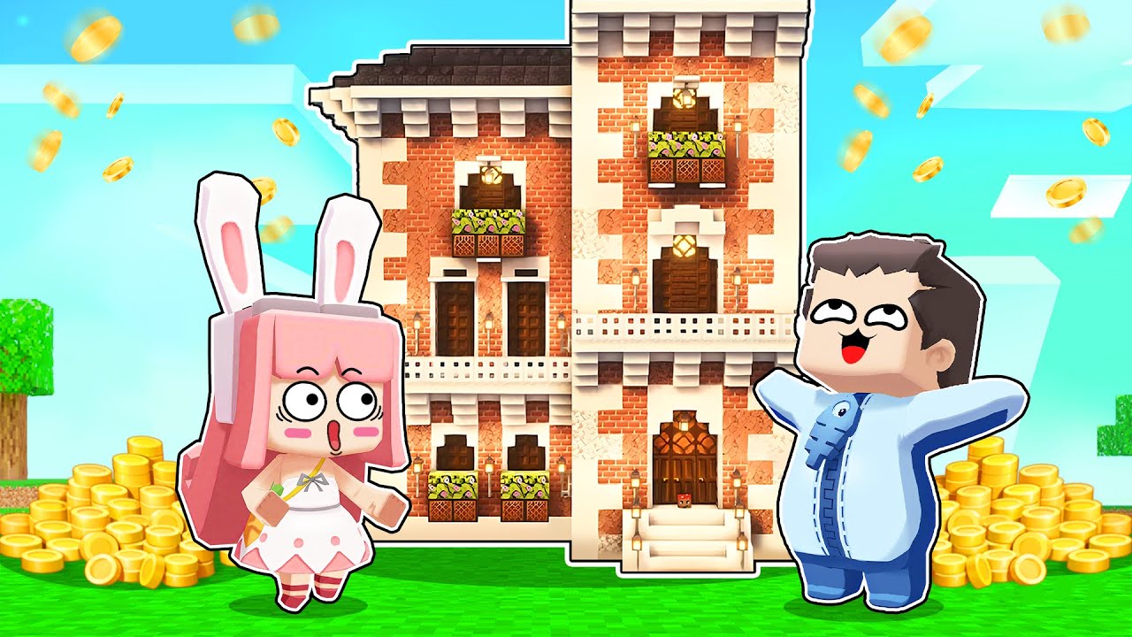 迷你世界：鱼铃玩农村生活，靠砍树种田就能成为全村首富？！