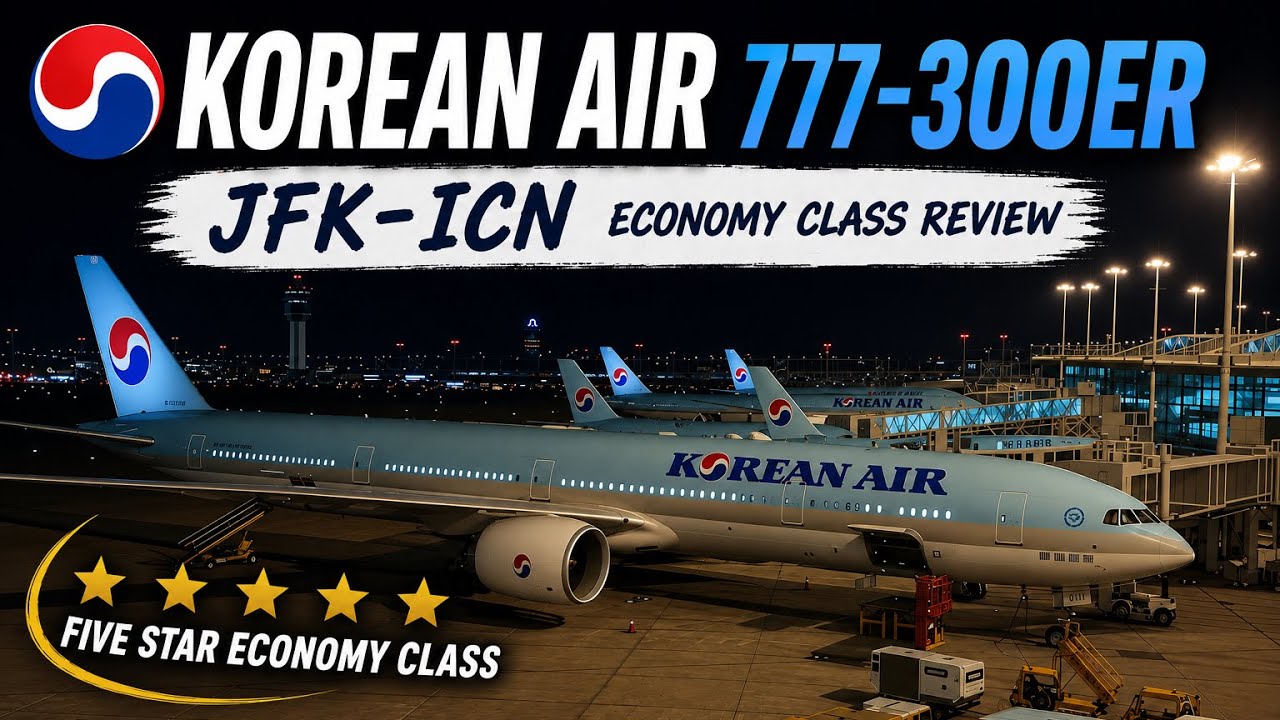 Korean Air, возможно, предлагает ЛУЧШИЙ эконом-класс в мире | (обзор JFK-ICN)