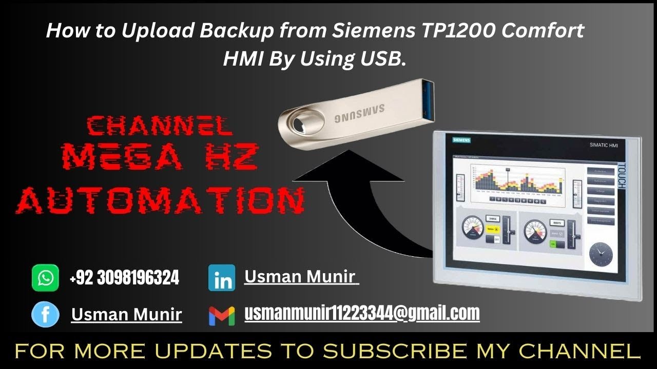 Резервное копирование и загрузка данных с HMI TP1200 на USB | 100% рабочий промышленный метод | #...