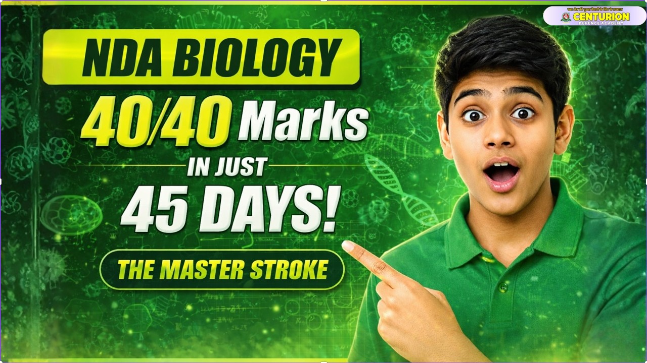 NDA Biology Complete Strategy | Score 40/40 in Just 45 Days! 🎯 | Rizwan Sir #nda2026