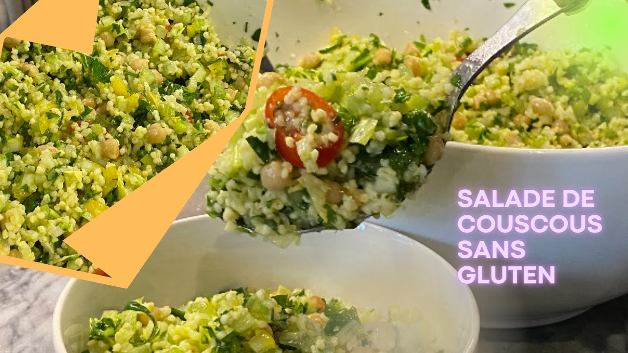 Salade de couscous sans gluten, sans maïs et sans riz