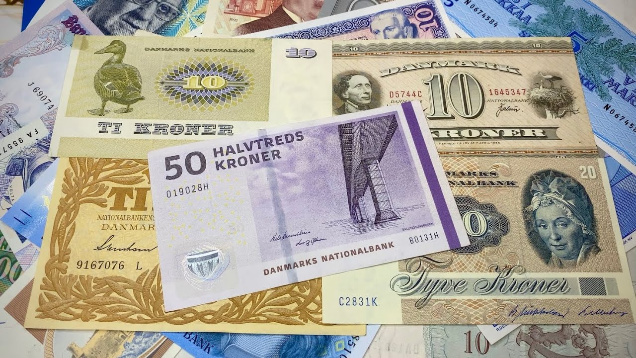 ✅ AMAZING MONEY WORLD: DENMARK Banknotes! 🇩🇰👑🌍