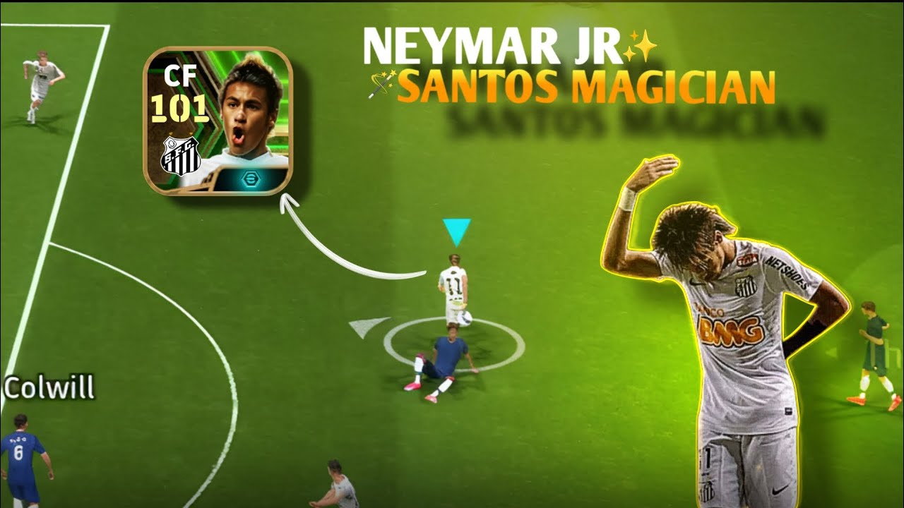 🌟 Neymar Jr Santos Magician 🔥 CF 101 Card Gameplay & Skills | eFootball 2025 Mobile 