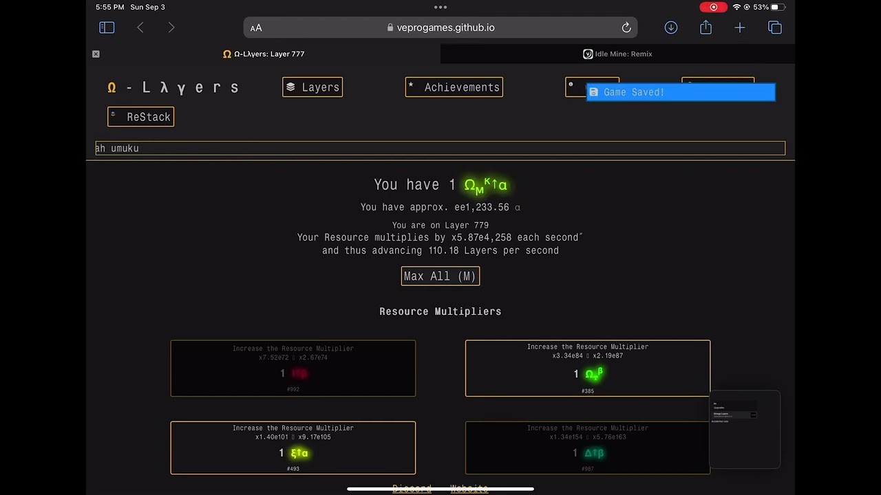 POV: you advance so may layers per second it’s just colors flashing