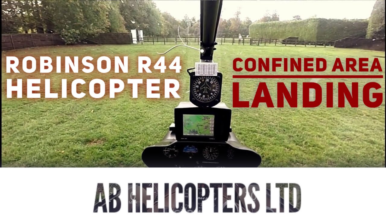 R44 Helicopter Confined Area Practice #landing #helicopter