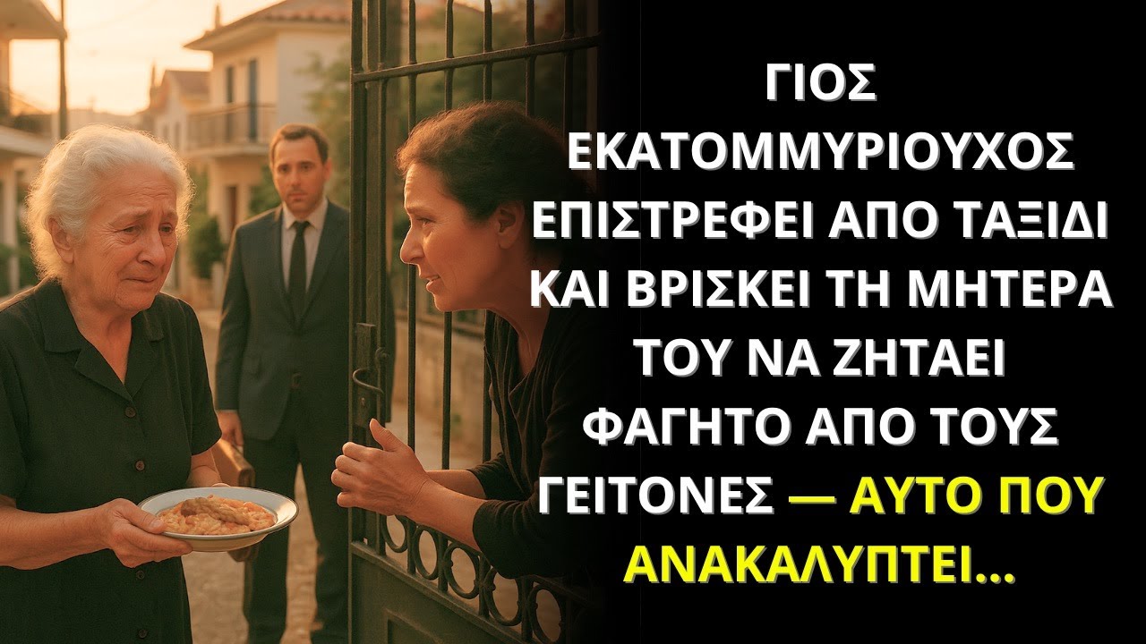 ΓΙΟΣ ΕΚΑΤΟΜΜΥΡΙΟΥΧΟΣ ΒΡΙΣΚΕΙ ΤΗ ΜΗΤΕΡΑ ΤΟΥ ΝΑ ΖΗΤΑ ΦΑΓΗΤΟ — ΟΤΑΝ ΜΑΘΑΙΝΕΙ ΤΗΝ ΑΛΗΘΕΙΑ…